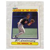 1990 Cal Ripken 10th Anniversary Baseball Card