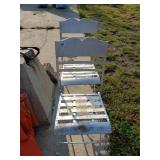 Set Of Vintage Metal Folding Chairs.