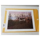 Hunting Dogs Print Signed And Numbered By Artist