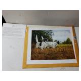 Hunting Dogs Print Signed And Numbered By Artist