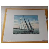 2004 Log Canoe Race Print Signed And Numbered By