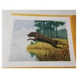 Google Jumping In Pond Print. Signed And Numbered