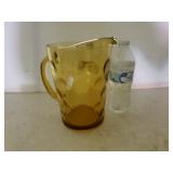 Vintage Hazel Atlas Eldorado Gold Glass Pitcher