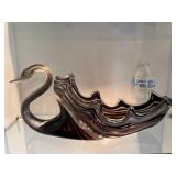 8" VINTAGE, HAND BLOWN, MURANO GLASS ART