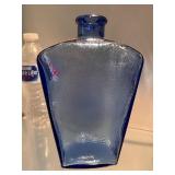 Two Vintage Libbey Cobalt Blue Decanter