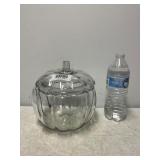 Clear Glass Pumpkin Candy Dish
