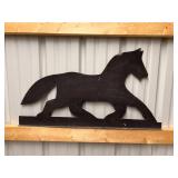 Black Metal Horse Silhouette