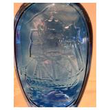 Rare Cobalt Blue Franklin Bottle