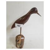 Hand Carved Shorebird Statue