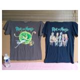 Two Rick and Morty T-Shirts - One is Size M and