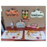 NEW 7 Miscellaneous Fall Decorations - Including