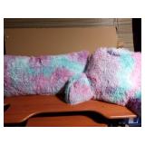 NEW Shaggy Bed Pillow & Bed Rest/Back Pillow