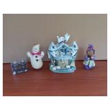 Ceramic Partylite Tealight Haunted House, Witch