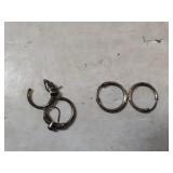 (2) Pair Ladies Hoop Earrings