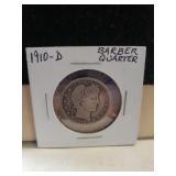1910-D Barber Quarter