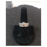 Ladies Wedding Set - Size 8 - Marked 925