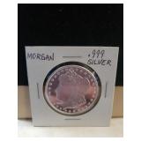 Morgan .999 Silver Bullion Round