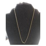Ladies Gold Tone Necklace - Marked 925
