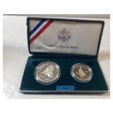 1995-S Civil War Battlefield Silver Dollar & Half
