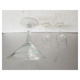 Large Glass Margarita & Wine Glasses