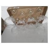 Set Of Holiday Glass Stemware