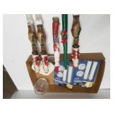 Assorted Candles,  Holders