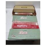 Assorted Vintage Candle Boxes With Candles