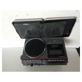 GE AM/FM Cassette Recorder & CD Case