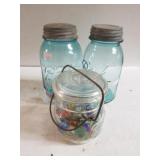 Ball Canning Jars & Jar With Marbles