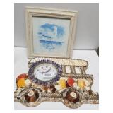 Seagull Picture & Philippines Shell Wall Clock