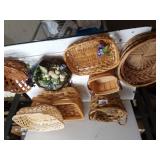 Assorted Baskets & Decorative Egg Basket