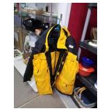 Black/yellow Starter Winter Jacket With Vest Sz