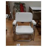 Vintage Cushioned Folding  Boat Chair
