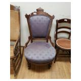Antique French Style Mahogany Chair