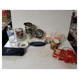 Red Truck Phone, Nascar Mugs, Ford Click And Tin,