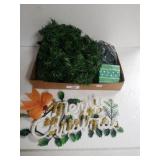 Christmas Garland,  Lights & Other Items