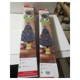 32 In Green Fiber Optic Trees