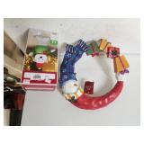 Wood Snowman Wreath,  Blow Up Polar