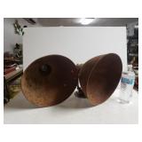 (2) Vintage Metal Building Mountable Spotlights