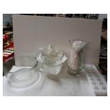 Ice Cube Trays, Vase And Mixing Bowls