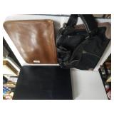 Leather Attache. Briefcase