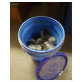 Bucket Of Glass Insulators
