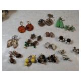 (15) Pair Vintage Clip-on Earrings