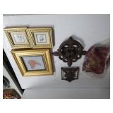 Cast Iron Door Knocker, Plates & Other Items