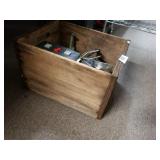 Vintage Crate With Contents