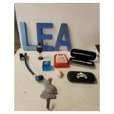 Pressure Gauge,  Wood Letters. Paperweight Coat