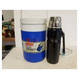 Coleman Beverage Cooler And Thermos