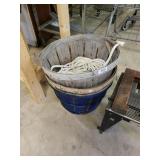 3 Bushel Crab Baskets And Rope