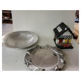 Racing Shack Birdhouse,  Silver Like Fruit Bowl