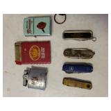 Vintage Lighters And Pocket Knives